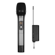 UHF Wireless Microphone System with Handheld Cardioid Microphone and Receiver 16 Channels for Video Live Broadcast Interview