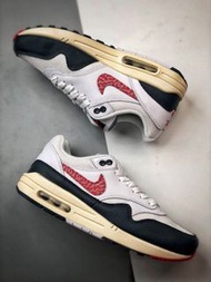 💜Nike Air Max 1 White Blue Red shoes
