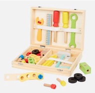 荷蘭Mini Matters 小木匠拆裝維修木製玩具工具箱