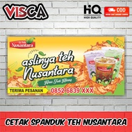 Cetak Spanduk ES Teh Nusantara Viral