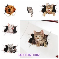 FASHIONHUBZ Simulation Cats Car Sticker, Universal 3D Cat Car 3D Cat Stickers, Car Accessories Creat