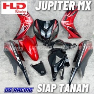 LC135 V1 JUPITER MX AURORA COVER SET/ LC135 V1 JUPITER MX COVER/ AURORA LC135 V1 COVER ORANGE PUTIH 