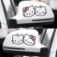 Sticker cutting hello kitty sansiro Car Mirror