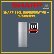 SHARP (280L) Inverter Top Freezer Folio Refrigerator 2822MSS | Energy Saving AG Peti Sejuk 冰箱