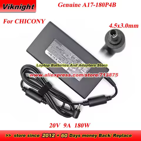 Genuine 20V 9A 180W A17-180P4B AC Adapter A180A063P 4.5x3.0mm for Creator Z16 A11UE-204UK A11UET A11