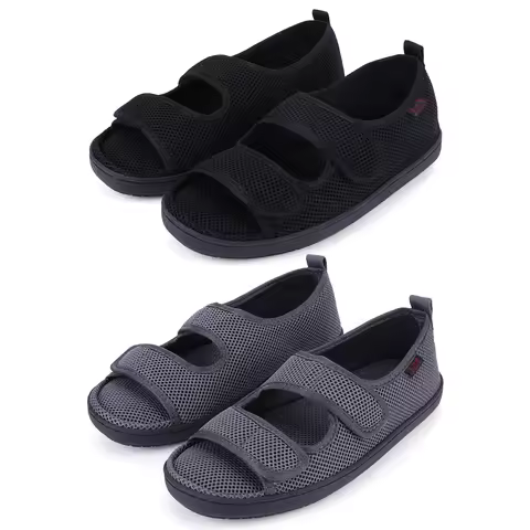 Diabetic Sandals Anti-Slip Wide Feet Swollen Shoes Comfortable Walking Shoes for Elderly Swelling Se