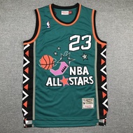 NBA Jersey Chicago Bulls No.23 Jordan Jordan Jersey Sports Jersey The New 96 All stars green