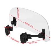 Wave Windshield Windscreen Motorcycle Extension Heighten Adjustable Wind Rain Air Deflector Add-on S
