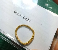 แหวนเงิน925แนวใหม่ลายอิตาลีชุบทองคำ18k มีคลิปของจริง