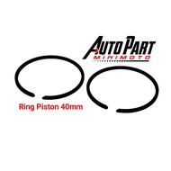 Ring Piston 40mm Motor Mini GP Mini Trail Mini ATV 50cc 2T Mesin Tarik
