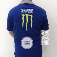 Baju Kaos Kerah Yamaha Bordir Katun Otomotif Komunitas Premium Minimalis Aesthetic Elegan Premium Te