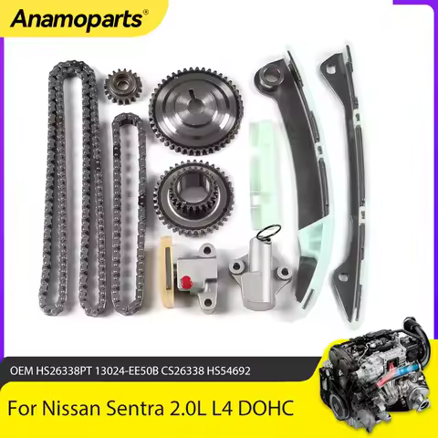 Engine Parts Timing Chain Kit Fit 2.0 L L4 Gas MR20DE For Nissan Sentra 07-14 for Versa 1.8L 2.0L DO