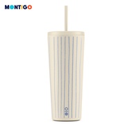 [Limited] Pretty Porcelain Sense Straw Cup(650ml/22oz) - Durable Stainless Steel, Temperature Retent