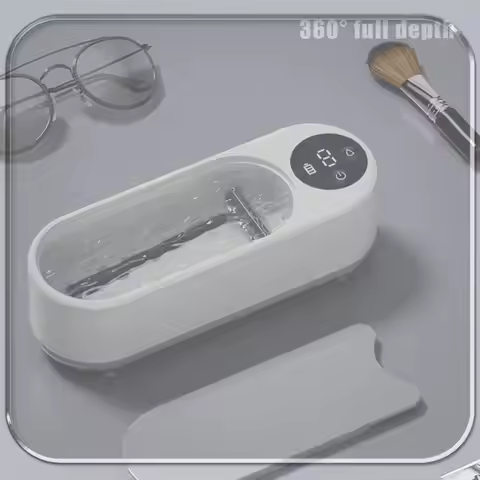 Ultrasonic Eyeglass Washing Tool High Frequency Vibration Glasses Cleaner Retainer Cleaner Machine f