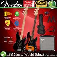 Squier By Fender Affinity Series Precision PJ Electric Bass Guitar Pack with 15 Watt Rumble Speaker 