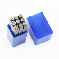 9-Piece Set New Style Sun Moon Star Series Stamp (3MM) Pattern Stamp Code Letter Steel Word Mold Ste