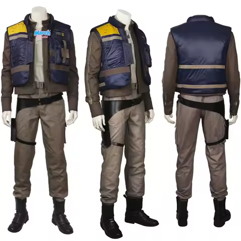 Rogue Cosplay Andor Costume Vest Jacket T-Shirt Outfit Full Set and Individual Items Are Sold Hallow