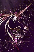 F: Monogram Initial Personalised Letter F Wide Ruled Lined Notebook For Unicorn Lovers & Believers, 