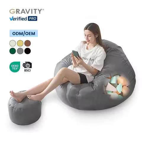 Outdoor Giant Living Room Waterproof Foldable Bean Bag Bed Floor Sofa Shredded Memory Foam Bean Bag
