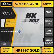 Palio Rubber HK1997 Gold Sticky-Elastic Rubber with Cake Sponge Getah Ping Pong Table Tennis Rubber