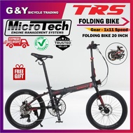 Gomax Space 11 -- Brek Hydraulic -- Microtech 11 speed -- Hollow Crank -- Folding Bike -- Basikal Li