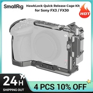 SmallRig FX3 / FX30 Cage,HawkLock Quick Release Cage Kit for Sony FX3 / FX30 with Cable Clamp Multip