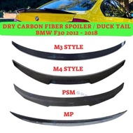 * Spoiler Ducktail Dry Carbon Fiber M3 M4 Style bmw F30 Series 3 2012-2018