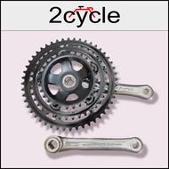 SUGINO VINTAGE 48 38 28T BICYCLE CRANK SET 165 MM (JAPAN)