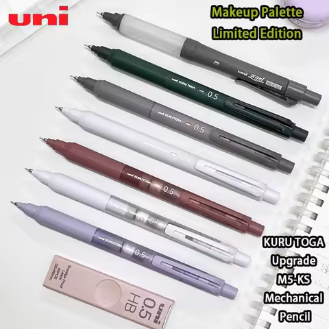New Uni M5-KS Mechanical Pencil KURU TOGA Upgrade 40-Gear Auto-Rotation Lead Comfortable Grip Makeup