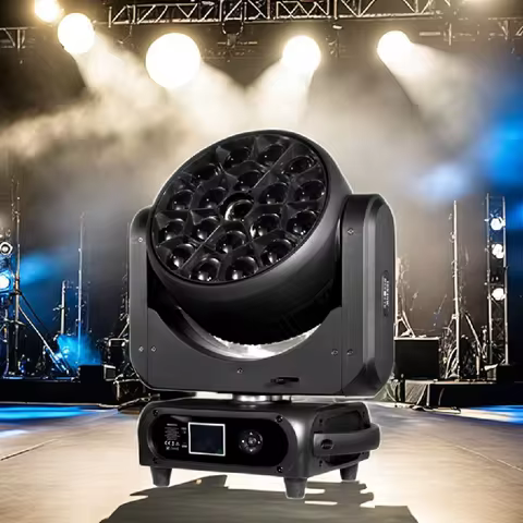 2 pieces New Zoom Led Moving Head Bee Eyes 19x40w Rgbw 4in1 beam led Zoom Moving Head Light