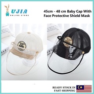 Fashion Cap Breathable Kids Face Shield Protective Cap For Baby Kids Face Shield Sun Hat /Topi Budak /网眼宝宝防飞沫帽子