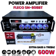 Power Amplifier Votre SN-808BT 600W | Ampli Bluetooth Audio Extra Bass &amp; Treble Sound Amplifier | Amp Mini Votre SN808BT Bluetooth Karaoke+Mp3 player+FM Radio | Audio Dew