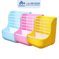 2 in 1 Small Pet Hay Holder & Food Bowl / Plastic Hay Feeder