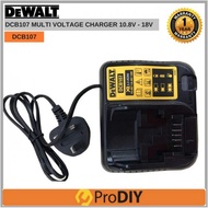 DEWALT DCB107  Multi Voltage Battery Charger 10.8v 14.4v 18v