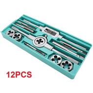 Pembuat Drat Perbaikan Drat Hand Tap Set 12 pcs / Tap die set 20 pcs Alat Senai Dan Tap Ulir Drat Mu