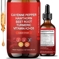 Aeluro Cayenne Drops, Cayenne Pepper Drops, Cayenne Pepper Extract, 60ml Natural Cayenne Pepper Liqu
