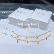 EMAS 375 RANTAI TANGAN BUDAK 375 GOLD BABY BRACELET T89C