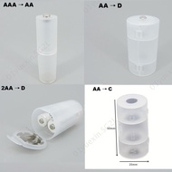 AAA/AA AAA to C/D C D AA  Battery Combination Cell Battery plastic Storage Box Adapter AAA AA Holder