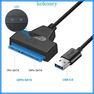 KOK 25CM USB 3 0 Adapter Cable 6Gbps Quick Data Access To 2 5Inch HDD Solid DIsk