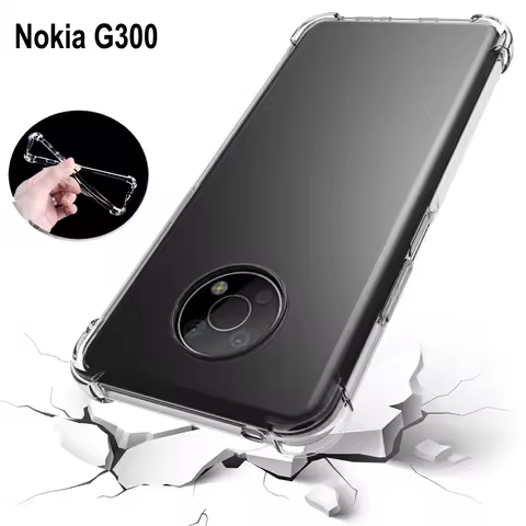 For Nokia G300 5G TA-1374 Case Air Cushion Shockproof Airbag Silicone Soft TPU Back Cover Case for N