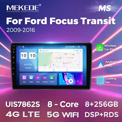 MEKEDE UIS7862S 8-Core Android OS 9" Wireless Car-Play Auto Car Radio MultiMedia Video Player For Fo