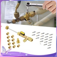 1set Dual Size Ac Valve Core Repair Tools Sae 1/4 5/16 Tools Hvac For R410a R32 Channel Repair Tools