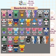 Bearbrick mini Assembled bearbrick Assembly Model Toy Assembled Puzzle Toy For Baby Grinding store 12cm High
