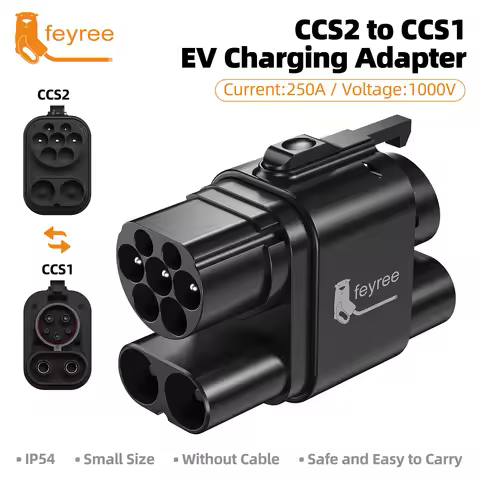 feyree CCS2 to CCS1 Adapter DC Fast EV Charging Adapter From CCS2 to CCS1 EV Charger CCS2 to CCS1 fo