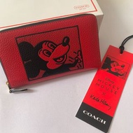 COACH Disney Mickey Mouse X Keith Haring聯名款中夾 皮夾