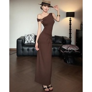 Last 3 Days Special Offer: Elegant French Style Strapless Pleated Long Dress with Narrow Waist