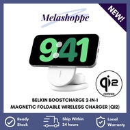 Belkin BoostCharge 2-in-1 Magnetic Foldable Wireless Charger with Qi2 15W