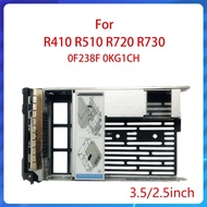 for R410 R510 R720 R730 2.5" 3.5" HDD Bracket 0F238F 0KG1CH Tray Caddy Tray Caddy 2.5 3.5 Inch Hard 