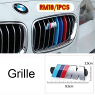 1pcs 3D Metal M Power Car Front Grille emblem BMW logo Chrome Badge Emblem For BMW emblem 5 series 3