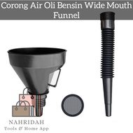HITAM Black Flexible Neck Gasoline Oil Water Funnel - CK888